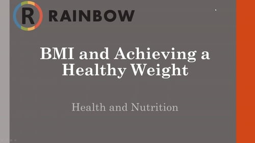 Healthy Weight And Bmi