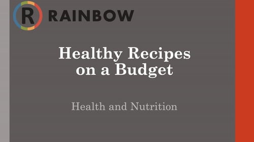 Healthy Recipes On A Budget